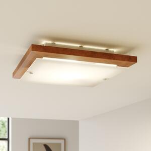Envostar Kerio stropna lampa 35x35cm rustikalni bor, prigušiva, Drvo, Dnevni boravak/blagovaonica, Drvo