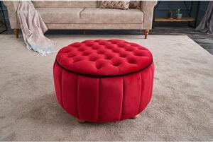 Atelier Del Sofa Tabure, Crvena, Jasmin Puf - Red