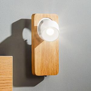 Beebo W LED zidna svjetiljka, hrast