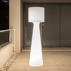 Newgarden Grace LED podna lampa na baterije, visina 140 cm, prigušiva, Bijela, Plastika