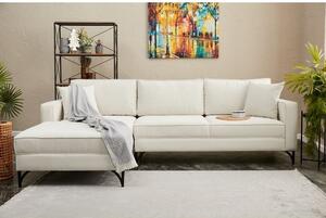 Atelier Del Sofa Kutna garnitura, Krem Crno, Berlin Left - Cream, Black