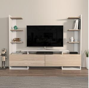 Zondo.hr Set za dnevni boravak Avianne (bijela + hrast). Akcija -30%. 1101399