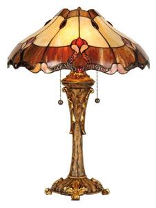 Clayre&Eef Cambria stolna lampa u Tiffany stilu, Višebojno, Dnevni boravak/blagovaonica, Plastika