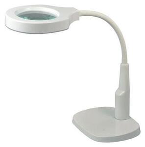 LED Prigušiva stolna lampa s bifokalnim povećalom LED/6W/230V bijela