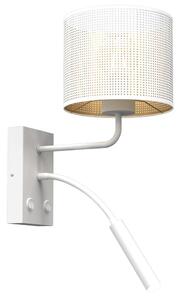 Zidna lampa LOFT SHADE 1xE27/60W+1xG9/8W/230V bijela/zlatna