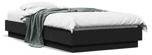 Okvir kreveta s LED svjetlima crni 75 x 190 cm - Crna / 75 x 190 cm