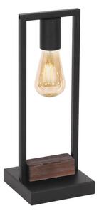 Klausen 108004 - Stolna lampa HARD 1xE27/11W/230V drvo/crna