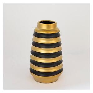 Keramička vaza 25x14 cm zlatna/crna