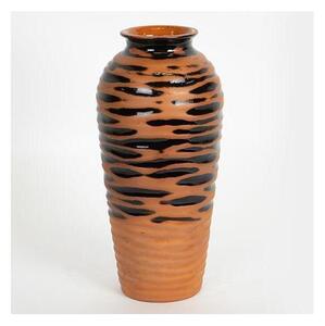 Keramička vaza 28,8x13,5 cm cigla/crna