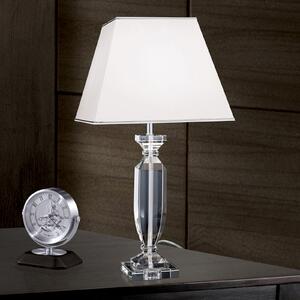 ORION Trofej stolne lampe s kristalnim kromom/bijelom bojom, Bijela, Dnevni boravak/blagovaonica, Kristal