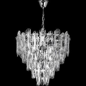 LED Luster na lancu 7xE27/60W/230V + 4xLED/6W pr. 40 cm sjajni krom