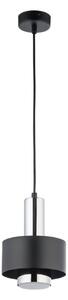 Luster na sajli RIF LUX 1xGX53/12W/230V pr. 15 cm crna/sjajni krom
