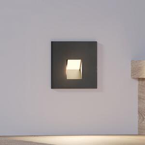 Arcchio LED ugradna svjetiljka Vexi, 7,5 cm x cm, crna, CCT, prigušiva, Crno, Dnevni boravak/blagovaonica, Aluminij, Četvrtasta ugradna svjetla