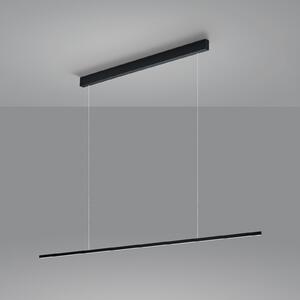 Helestra Loopy LED viseća svjetiljka s akrilnim difuzorom, prigušiva, Crno, Dnevni boravak/blagovaonica, Metal