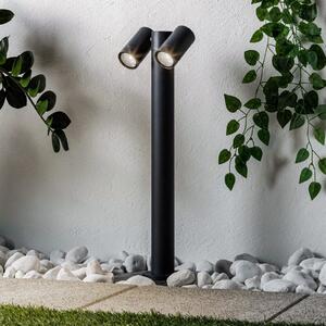 PRIOS Prios Tulimar putno svjetlo, 2 žarulje, 60 cm, metal, IP65, prigušiva, Crno, Metal