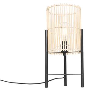 Skandinavska stolna lampa bambus - Natasja