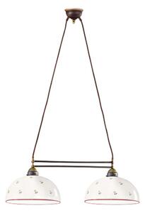 Kolarz 731.82.68 - Luster na užetu NONNA 2xE27/75W/230V crvena