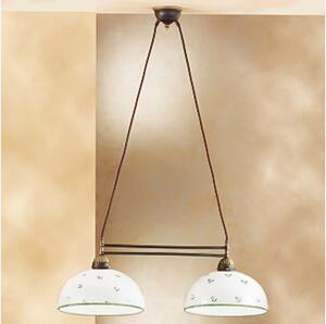 Kolarz 731.82.27 - Luster na užetu NONNA 2xE27/75W/230V zelena