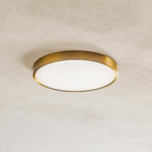 ORION Bully LED stropna svjetiljka s izgledom patine, Ø 24 cm, Zlato / mjed, Dnevni boravak/blagovaonica, Metal