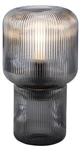 Dizajn stolna lampa dimno staklo - Zonat