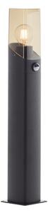 Brilliant - Vanjska lampa sa senzorom MINOU 1xE27/10W/230V IP44 crna/dimna