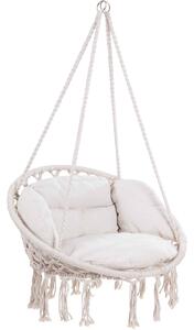 Viseća stolica BOHO s jastucima, Ø61 cm, bež Jurhan