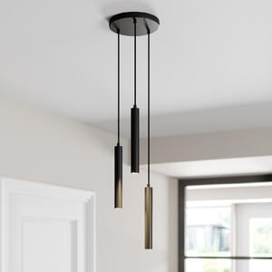 Arcchio LED visilica Franka, 3 žarulje, Ø 24 cm, crna