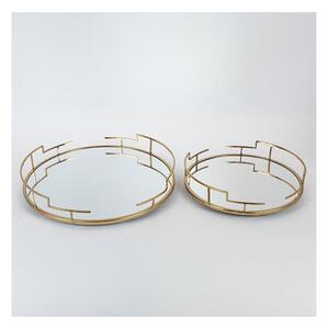 SET 2x Dekorativni poslužavnik pr. 39/30,5 cm