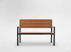 Garden line vrtna klupa 118x54x77 cm smeđa – praktična i elegantna za vaš vrt