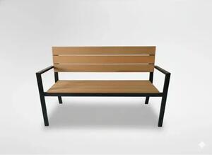 Garden line vrtna klupa 118x54x77 cm smeđa – praktična i elegantna za vaš vrt