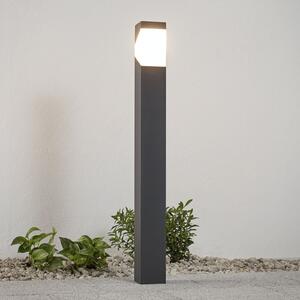 Lucande staza Kiran, 100 cm, siva, metal, IP44, E27, prigušiva, Crno, Aluminij