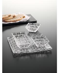 Set od 3 zdjele za posluživanje i pladanj od Nachtmann Bossa Nova kristalnog stakla