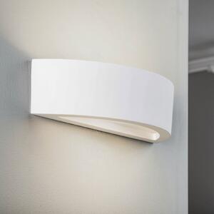 Lindby zidna lampa Konstantin, širina 30 cm, bijela, gips, E14
