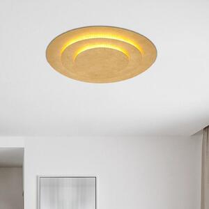Heda LED stropna svjetiljka, Ø 49 cm, zlatne boje, metal