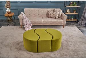 Atelier Del Sofa Tabure, zelena, Alya Puf - Green