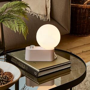 Tala stolna lampa Alumina, Globe, dim-to-warm, ružičasta