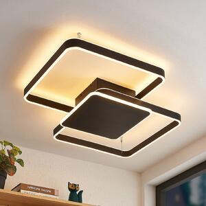 Lucande Kadira LED stropna svjetiljka, 70 cm, crna