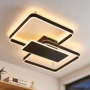 Lucande Kadira LED stropna svjetiljka, 80 cm, crna