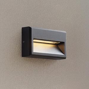 Lucande LED vanjska zidna svjetiljka Weno, crna, aluminij, IP65