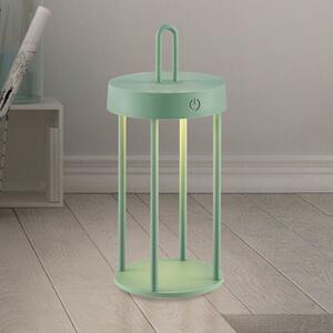 SAMO SVJETLO. Anselm LED baterijska stolna lampa, zelena, 28 cm, željezo