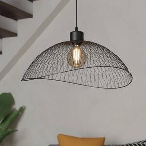 Viseća lampa Pompeya, dužina 57 cm, crna, čelik