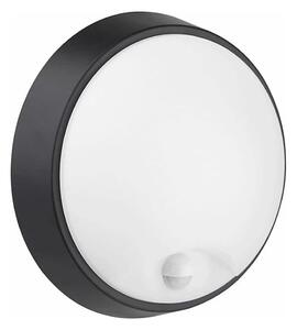 LED Vanjska zidna svjetiljka sa senzorom LED/12W/230V IP65 crna