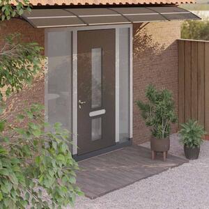 Nadstrešnica za vrata crna 350 x 75 cm polikarbonatna - Crna / 350 x 75 cm