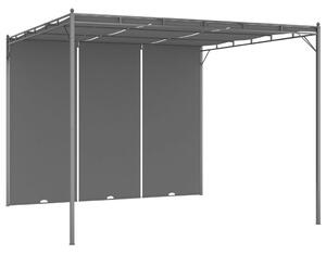 Vrtna sjenica s bočnim zastorom 3 x 3 x 2,25 m antracit - Antracitno siva / 3 x 3 x 2.25 m