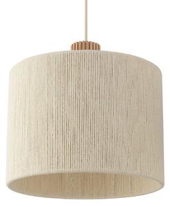 Brilliant Arlo viseća svjetiljka, bež, tkanina, duljina 120 cm, za 3 žarulje, prigušiva, Bež, Dnevni boravak/blagovaonica, Tkanina / tekstil