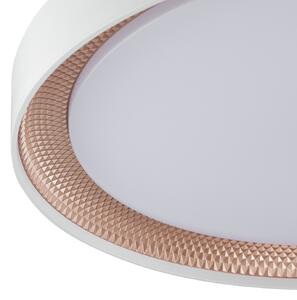 Brilliant Waldo LED stropna svjetiljka, bijela/ružičasto zlato, Ø 48,5 cm, CCT, prigušiva., prigušiva, Bijela, Dnevni boravak/blagovaonica, Metal