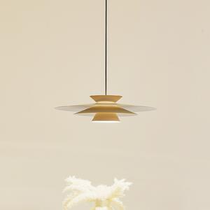 Lucande LED visilica Livie, bež, aluminij, Ø 50 cm