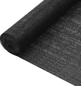 Mreža za privatnost crna 2 x 25 m HDPE 75 g/m² - Crna / 2 x 25 m (75 g)