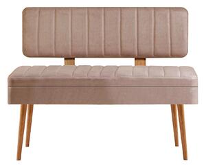 Zondo.hr Klupa Vlasta 1 (atlantski bor + kamen) (s prostorom za odlaganje). Akcija -30%. 1106598