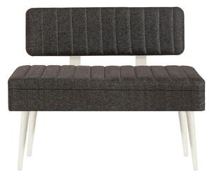 Zondo.hr Klupa Vlasta 1 (bijela + antracit) (s prostorom za odlaganje). Akcija -30%. 1106595